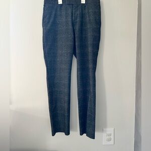 Men’s banana republic slim fit woolen black grey white dress pants size 31x30